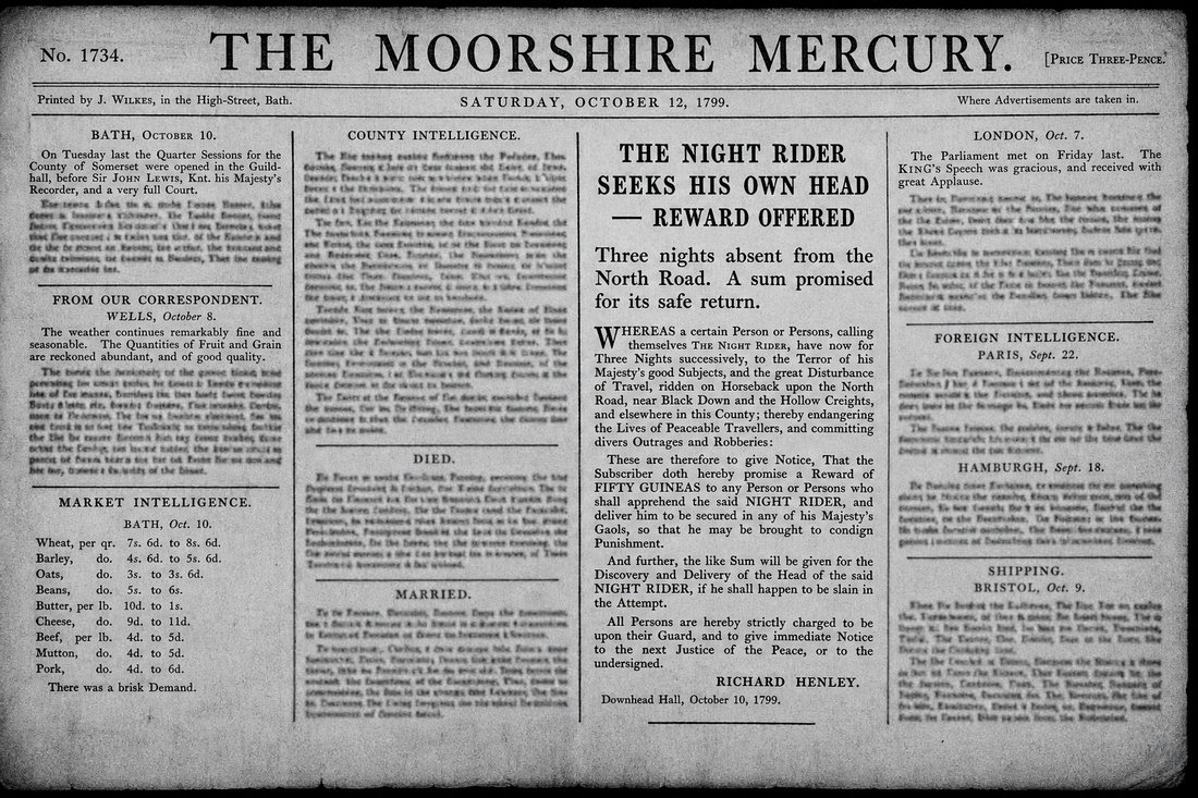 The Moorshire Mercury, No. MCDLXXVIII — the Night Rider seeks his own head